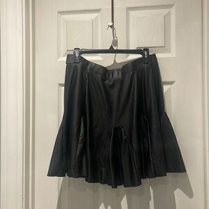 Shein curve pleather skirt SZ 1XL